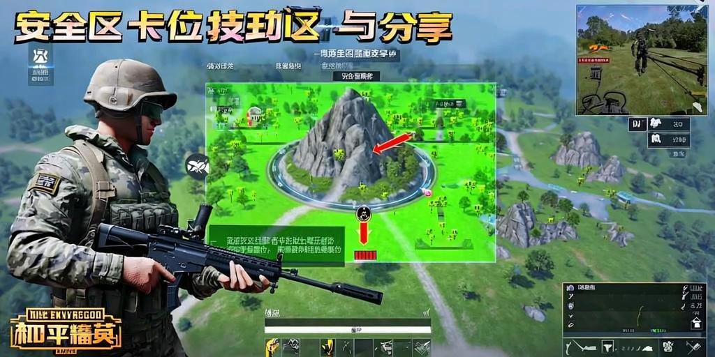 和平精英安全区卡位技巧分享，助你决赛圈轻松制胜！和平精英决赛圈安全区卡位制胜技巧  第1张