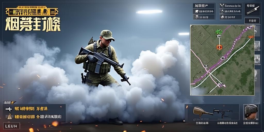 和平精英站术解析，烟墙封视野的实战运用技巧，和平精英，烟墙封视野的实战技巧与站术解析  第1张